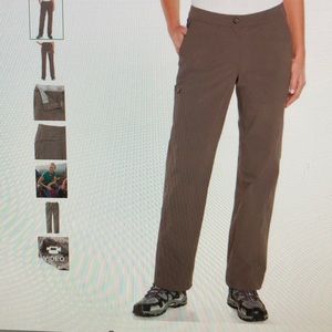 NWT LL Bean 6 Brown Quick Dry Comfort Trail Pants